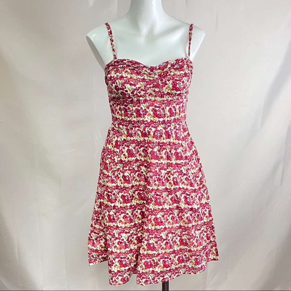 American Eagle sundress sweetheart neckline floral